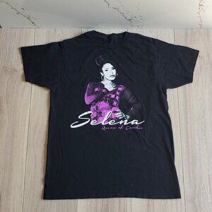 Selena Quintanilla Shirt Womens M Black Queen of Cumbia 2021 Concert Tee